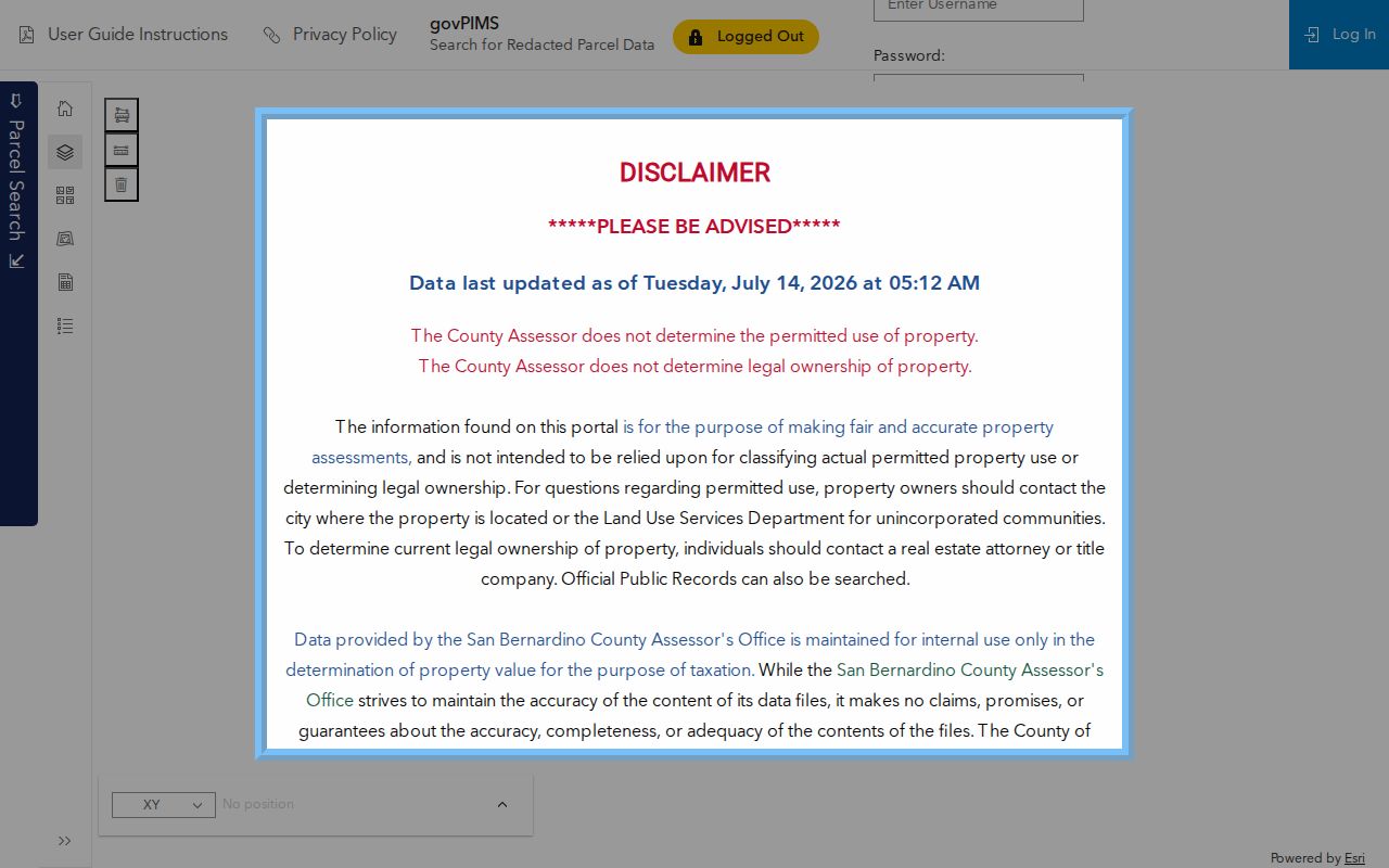Colton people search assessor govPIMS portal