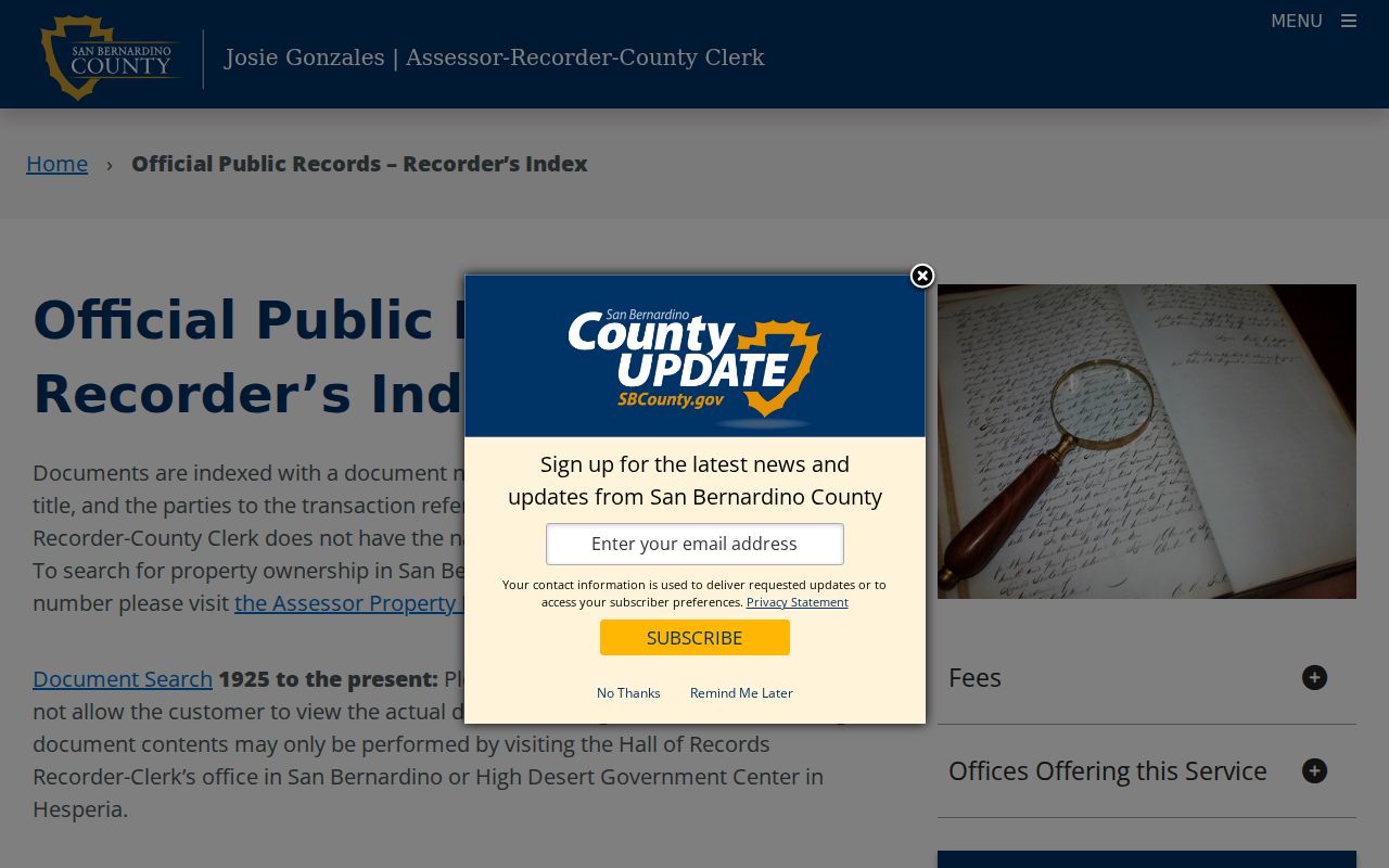 Colton people search county official records overview